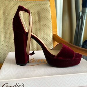 Candies Velvet Heels